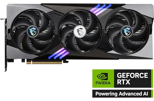 Image of msi Gaming RTX 5080 16G Gaming Trio OC Graphics Card (16GB GDDR7, 256-bit, Extreme Performance: 2715 MHz, DisplayPort x 3 2.1a, HDMI 2.1b, NVIDIA Blackwell Architecture)