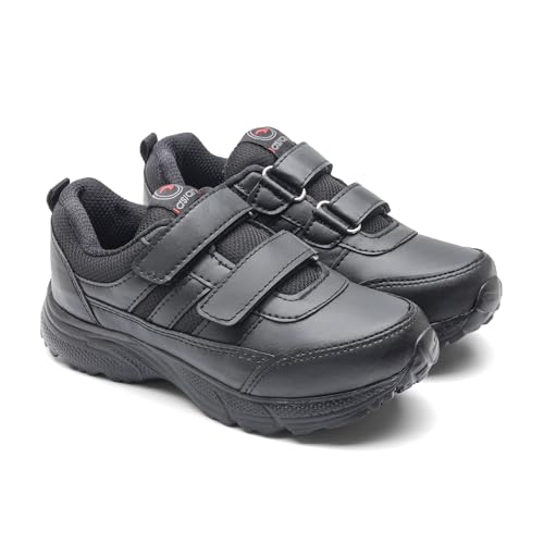 Image of ASIAN Expo-31 Hook n Loop School Shoes for Kids | Comfortable School Shoes for Boys & Girls with Easy Hook n Loop Closure, Soft Cushioning, Durable Upper & Steady Grip Sole