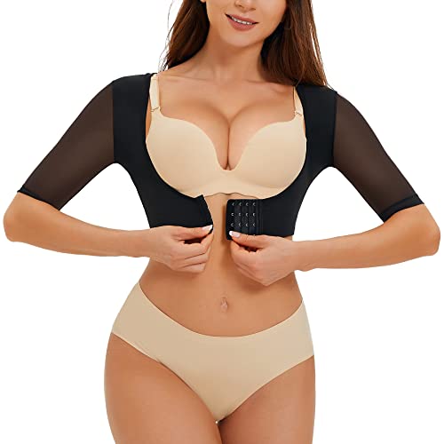 LANCS Upper Arm Shaper Post Surgery Arm Compression Sleeves Lipo Garment Posture Corrector Tops Back Support Shapewear