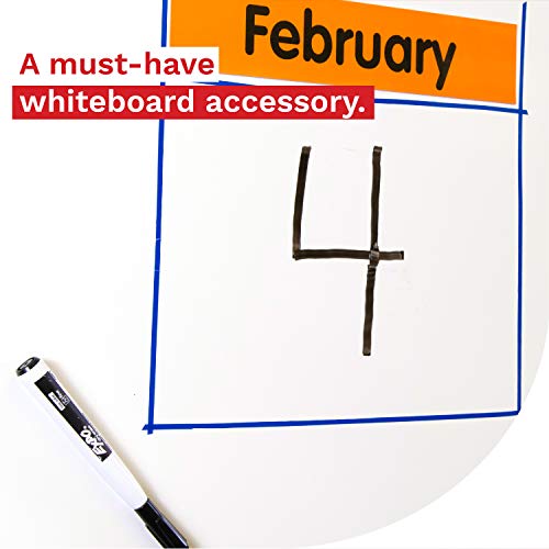 Xfasten White Board Tape Line Blue Skinny Tape | 8 Rolls Thin Tape For Dry Erase Board | Use As Pinstripe Tape, Art Tape, Violin Tape, Music Note Tape, Draping Tape | Whiteboard Tape For Grid Marking #TOP7