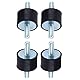 4 Stück M4 15 x 10 Isolator Anti-Vibrations-Dämpfer aus Gummi, Dämmpferhalterungen, Vibrationsdämpfung