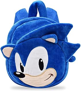VXCQ Sonices Backpack for Boys,Sonic School Bag,3D Childrens Premium Sonices Backpack School Rucksack Travel Bag Kids Girls, Blue