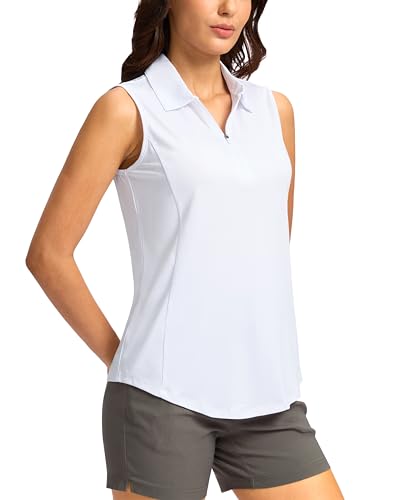 G Gradual Women's Golf Shirts Lightweight 1/4 Zip Collared Tank Top Sleeveless Polo Shirts for Tennis Pickleball Casual2