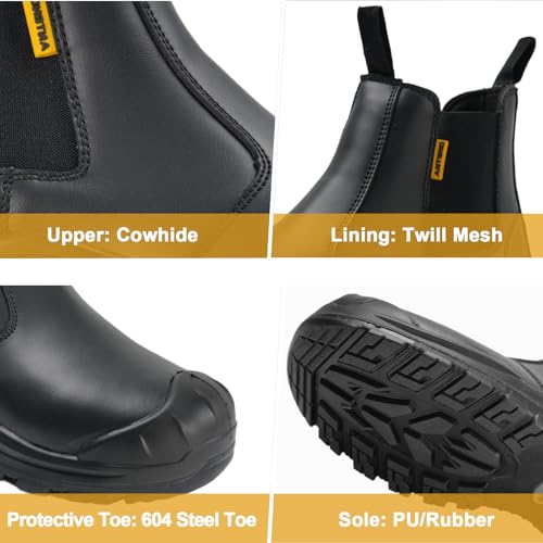 Image of Men's Work & Safety Footwear, Shatterproof Composite Toe Boots, Antipruritic Work Boots, Zapatos de Trabajo Para Hombres