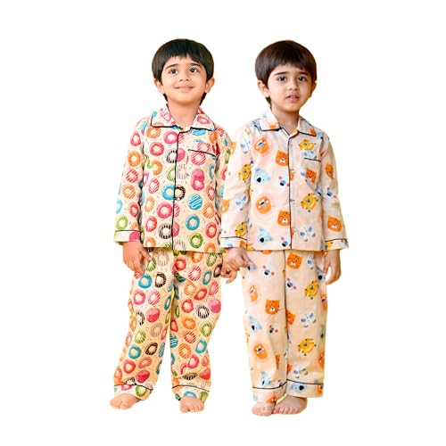 Image of Jam & Sugar Boys Cotton Printed Night Suit Set