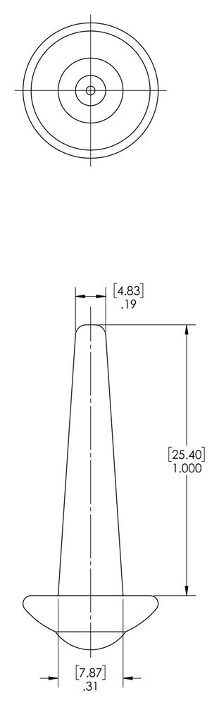 Caplugs HTP-11 HTP Series – Flex500 Flexible Tapered Plugs 50 Pack, Black Vinyl, Max Hole Diameter 0.31", Min Hole Dia 0.19", Length 1.000", Masking, Painting, Plating, Powder Coating, Temp Resistant