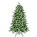 Treepool 4FT Artificial Christmas Tree with 668 PE&PVC Mixed Branch Tips, Unlit Hinged Premium Spruce Fake Xmas Trees, Green, Foldable Base