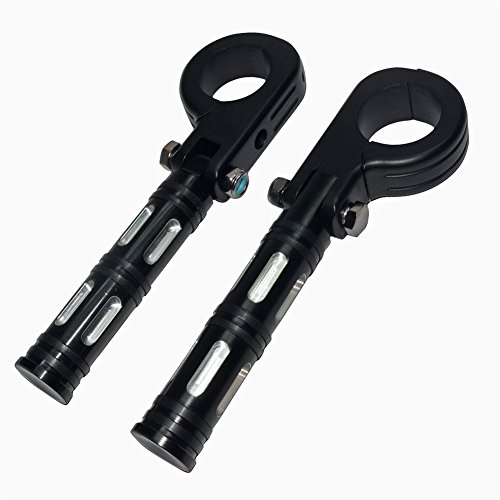 Beautyexpectly Foot Pegs Mount Clamp Black Motorcycle 1.5" 1 1/2" 38Mm Motorcycle Engine Highway Guard Pilot Foot Pegs Mount Clamp Footpegs Footrest For Harley Davidson Touring Yamaha Honda Kawasaki #TOP12