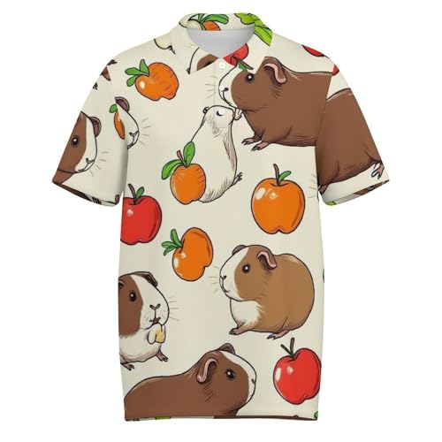 Men's Casual Button T Shirts Moisture Wicking Tee Summer Quick Dry Polo Shirts4