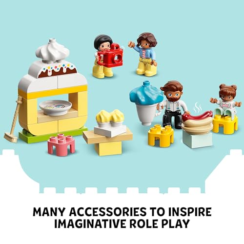 LEGO 10956 DUPLO Amusement Park Fairground with Train Toy, Carousel & Ferris Wheel, Early Development and Activity Toys for Toddlers Aged 2 plus - Image 7