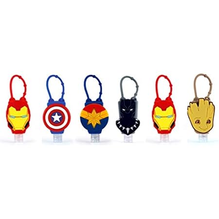 Amazon Com Marvel 6 Pack Hero Combo Official Licensed Bac Pac Buddies Hand Sanitizer Travel Size Scented Gel On The Go Bottles Health Household