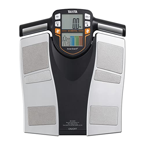 TANITA BC-545N Segment-Körperzusammensetzungswaage On Screen Messwerte pro Körperteil 10 Messungen Silber | 1er pack