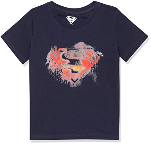 Image of Superman Boy's Cartoon Regular T-Shirt (WBSMBCT004.3 2-3Y)