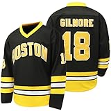 Amzdest Happy Gilmore #18 Adam Sandler 1996 Movie Ice Hockey Jersey Stitched Men Clothing for...