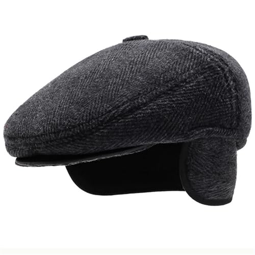 Béret épais chaud pour hommes avec protège-oreilles rétractables - 2