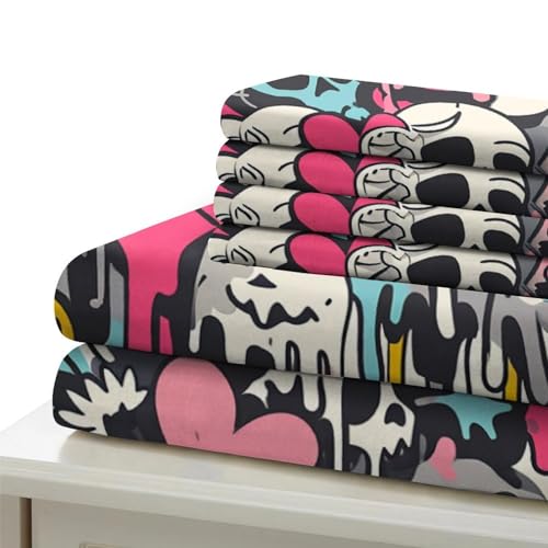 Parure de lit microfibre ultra douce 200x200 lit double - 6