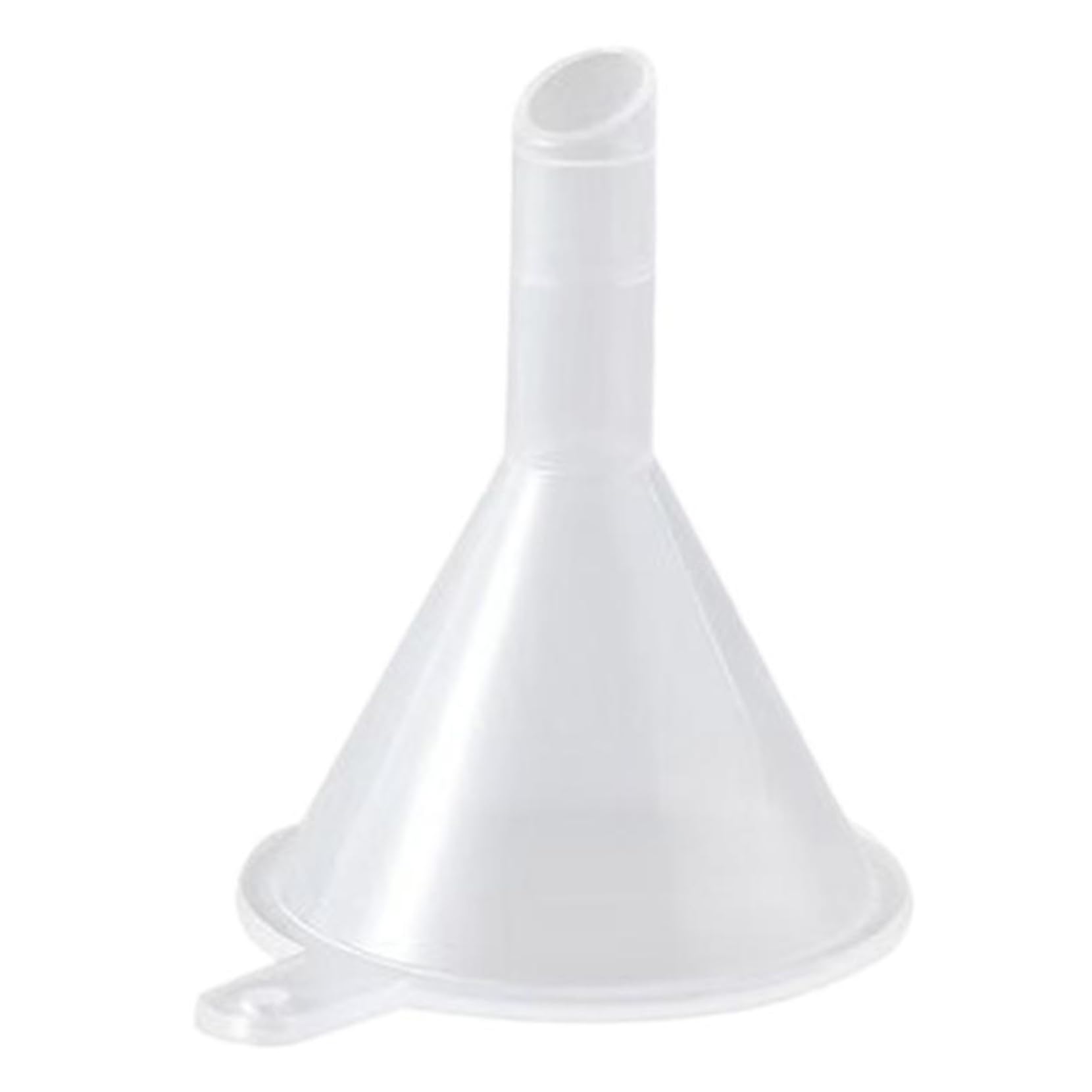 Ameble Plastic Funnel 6mm Spout & 31mm Mouth Liquid Funnel with Hang Hole for Kitchen, Travel, DIY