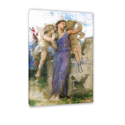 EYEZER Bouaguoroeu Art Prints Classical Painting Religious Wall Art Tender Words Poster-Neoclassical Wall Art-Woman Portrait Painting for home decor 80x125cm(31x49in) Innerframe