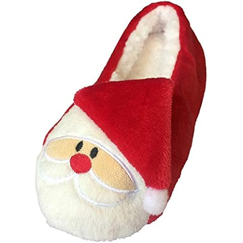 Tootsies Christmas Slippers with Fur Lining Cover