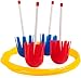 Champion Sports Lawn Darts for Kids: Classic Toss Game & Backyard Party Toy for Families - Safe Plastic Dart & Target Ring Set - Indoor & Outdoor Use