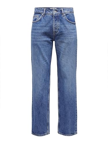 Only & Sons Male Normal geschnitten Jeans ONSEDGE Mid Rise Gerade geschnitten Jeans