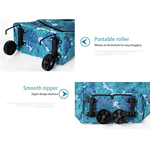 Einkaufstrolley Klappbar,Einkaufstrolley Treppensteiger Shopping Trolley Cart Rollator Einkaufstasche Mit Rollen Ältere… – Bild 6