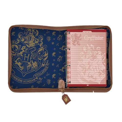 DAC - Caderno Argolado Universitário PVC com 48 folhas Fechamento em Zíper - Harry Potter