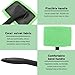 homfanseec Windshield Cleaner Tool, Car Window Cleaner with Extendable Handle,5 Reusable Microfiber Pads,Windshield Cleaning Tool,Auto Glass Wiper for Car Detailing,Home Windows(Green)