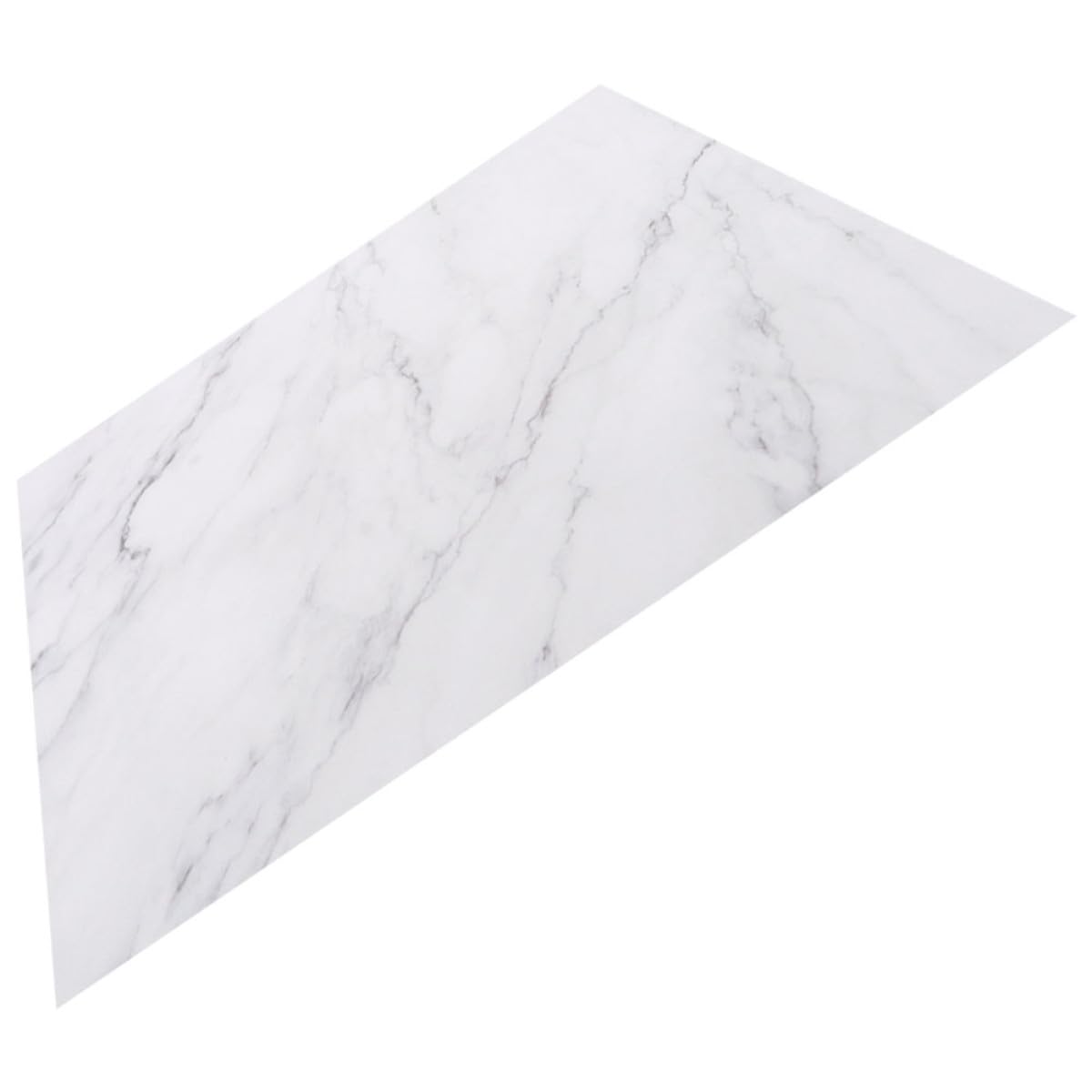 POPETPOP Plateau en Marbre Naturel Blanc Résistant aux Taches et Léger, Planche de Rangement Multifonction Cuisine et Salle de Bain, Design Nordique Moderne