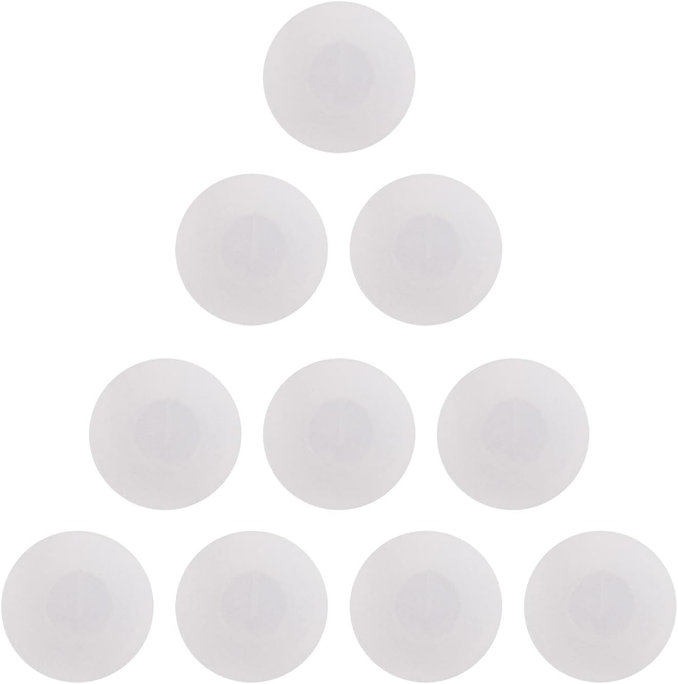 ONLYKXY 30 Pieces 6MMx6MM Replacement Transparent Silicone Switch Button Cap Cover,Soft Silicone Material Easy to Install