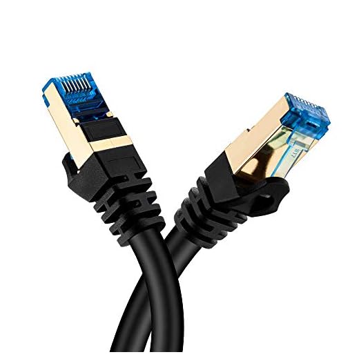 Hftywy Cat 7 Ethernet Cable 10 ft Ethernet Cable 26AWG Heavy-Duty Cat 7 Internet Network Computer Patch Cord RJ45 Network Cable Cat7 LAN Cable for PC Laptop Modem Router