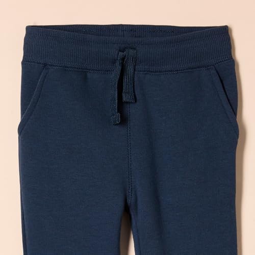 Amazon Essentials Boys and Toddlers' Fleece Jogger Sweatpants with Drawstring, Elastic Waist, Multipacks