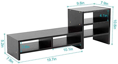 Supporto 3 Monitor Supporto Monitor Con 3 Cassetti E Supporto Telefono Organizer Scrivania In Mdf 668427 - 6