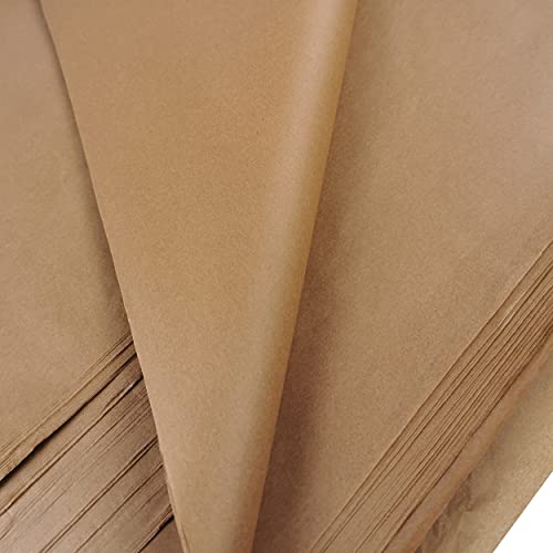 Feuilles de papier de soie pour loisirs créatifs et emballage cadeau marron chocolat