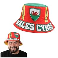 WALES ‘CYMRU’ BUCKET HAT: Bring home the Football every match England take the green with your Welsh ‘Cymru’ Bucket Hat and show your support for your country every match! WALES BUCKET HAT DETAILS: Your Welsh Bucket Hat is a one size fits all hat, wi...