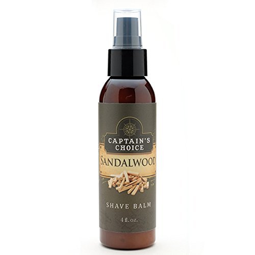 Captain's Choice, Shave Balm - Sandalwood, 4 Ounce