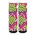 susiyo Vibrant Graffiti Motif Pink Hiking Socks Boy Girls - Cushioned Crew Socks for Kids Soft, Breathable & Seamless Toe for All-Day Comfort
