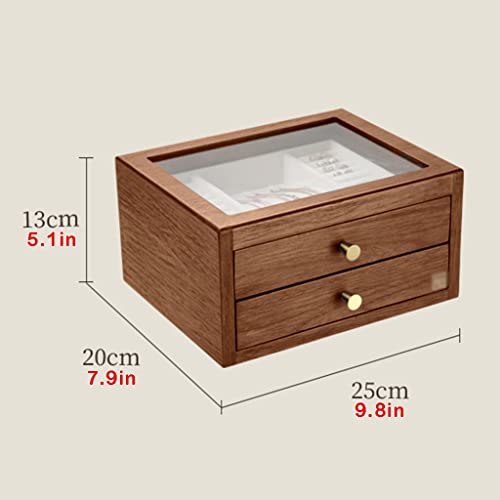 Boîte à bijoux en bois avec tiroir, le cadeau idéal pour amateurs de montres - 8