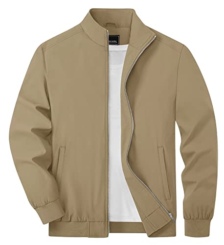 Herren Bomberjacke Leicht - Blouson Jacke Mit Stehkragen In Großen Größen