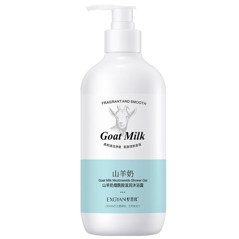 Bavri Goat Milk Mousse Body Wash Whitening Shower Gel Moisturizing Body Care- 300Ml