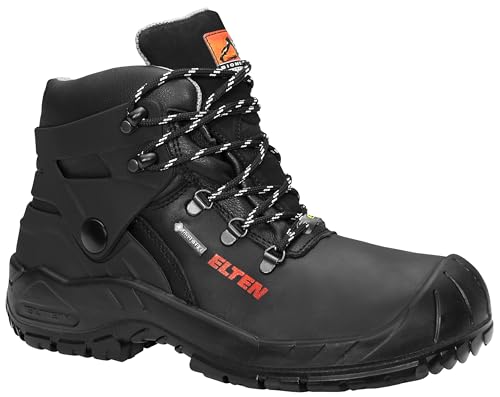 ELTEN Sicherheitsschuhe Renzo Biomex GTX ESD S3 CI, Damen und Herren, Leder, Stahlkappe, robust 46, Schwarz