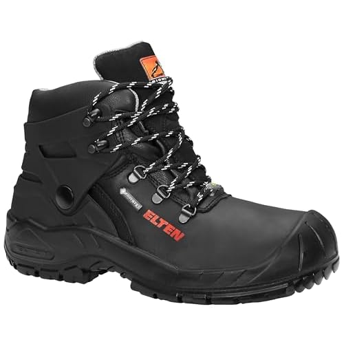 BLACK HAMMER Sicherheitsstiefel Herren Wasserdicht S3 SRC Stahlkappe Arbeitsschuhe Knöchelhoch Leder Sicherheitsschuhe Schwarz Leicht 1007 (47 EU) 3 ELTEN Renzo Biomex GTX S3 CI Herren Sicherheitsschuhe, Arbeitsschuhe, Sicherheitsschnürstiefel, Zertifiziert nach EN ISO 20345 : S3 CI, Stahlkappe, Gore-Tex, Kälteisolierung (Schwarz), EU 44