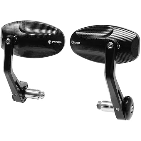 FENRIR CNC Aluminum Alloy Motorcycle Bar End Mirrors Cover