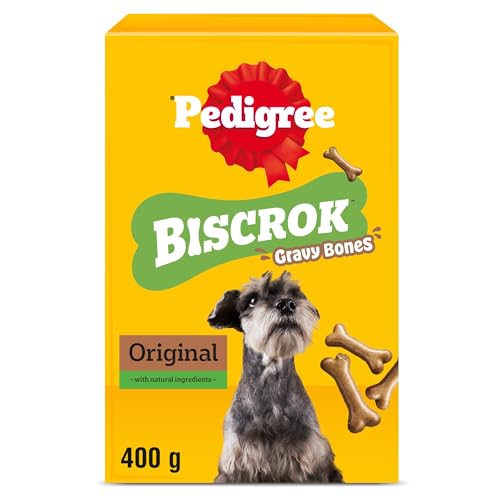 PEDIGREE BISCROK Gravy Bones Adult Dog Treats Original Biscuits 12 x 400g