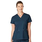 WonderWink Women's Wonderflex Verity Scrub Top, Caribbean, Small