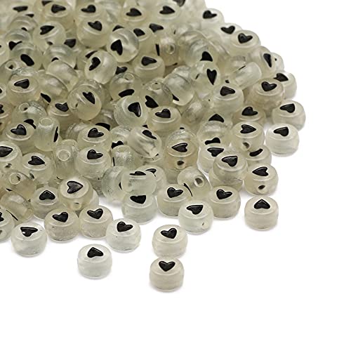 400 Perline Colorate a Forma Cuore per Bambini e Gioielli Fai Da Te