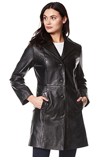 Veste en cuir véritable noir classique exprimez votre audace