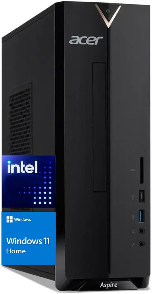 acer Aspire Desktop | 16GB DDR4 RAM | 1TB PCle SSD | TWS | RJ45 | Card Reader | HDMI | Type-C | Intel Celeron Processor | Windows 11 Pro