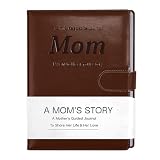 Artmag Diario della storia della vita della mamma con oltre 250 domande rapide, libro dei ricordi di famiglia con copertina in pelle per la mamma per condividere i suoi ricordi per compleanno, festa