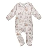 Emelivor Spring Deer Beige Baby Newborn One-Piece Pajamas Cotton Sleepwear Outfits for Boys Girls Kids